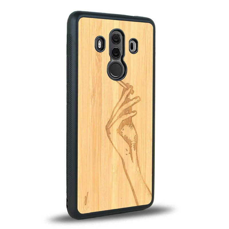 Coque Huawei Mate 10 Pro - La Garçonne - Coque en bois