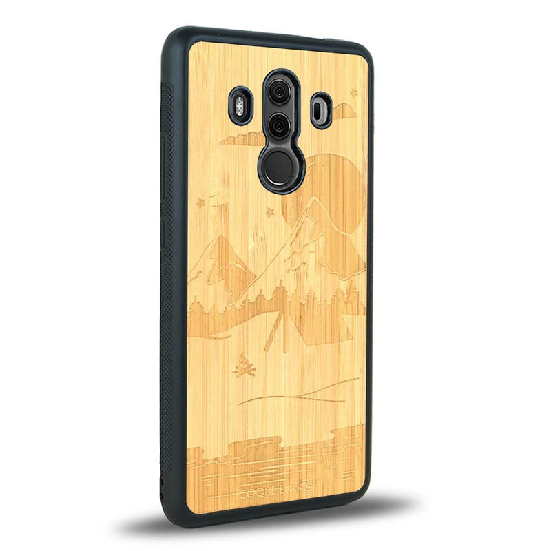 Coque Huawei Mate 10 Pro - Le Campsite - Coque en bois