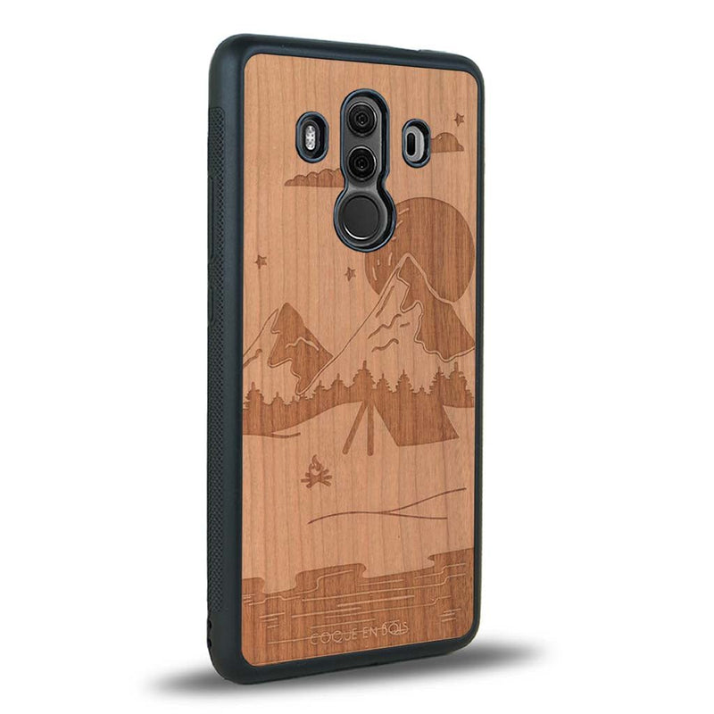 Coque Huawei Mate 10 Pro - Le Campsite - Coque en bois