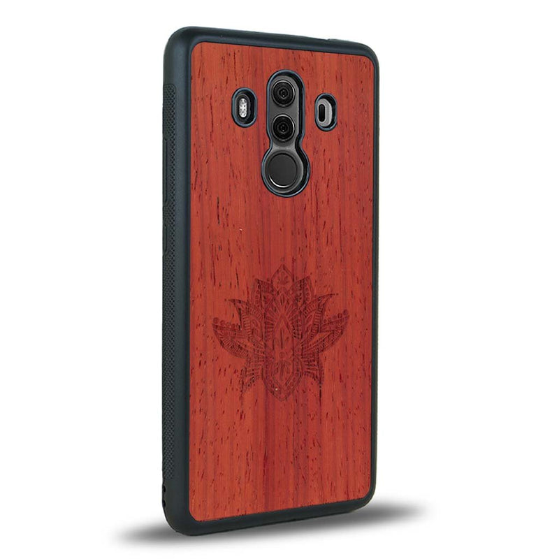 Coque Huawei Mate 10 Pro - Le Lotus - Coque en bois