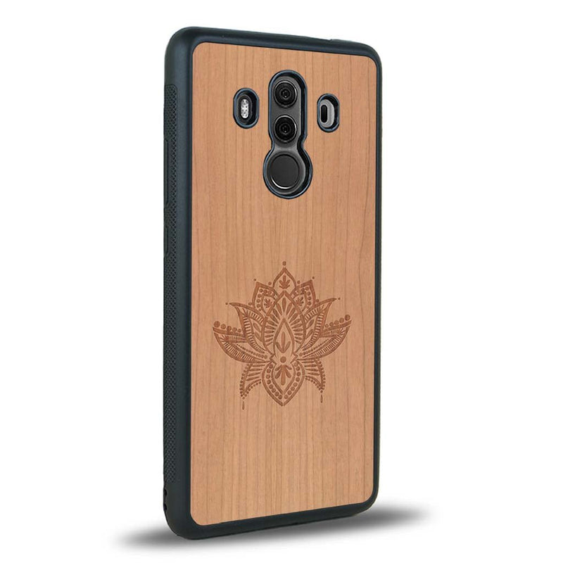 Coque Huawei Mate 10 Pro - Le Lotus - Coque en bois