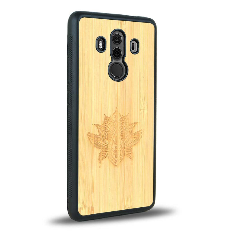 Coque Huawei Mate 10 Pro - Le Lotus - Coque en bois