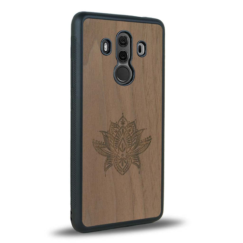 Coque Huawei Mate 10 Pro - Le Lotus - Coque en bois