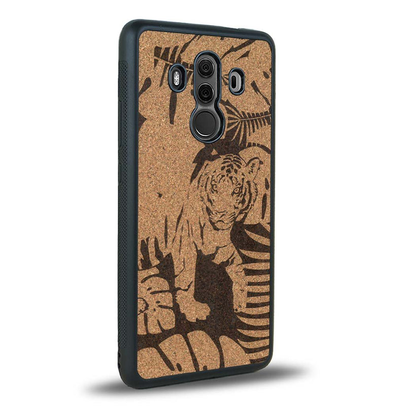 Coque Huawei Mate 10 Pro - Le Tigre - Coque en bois