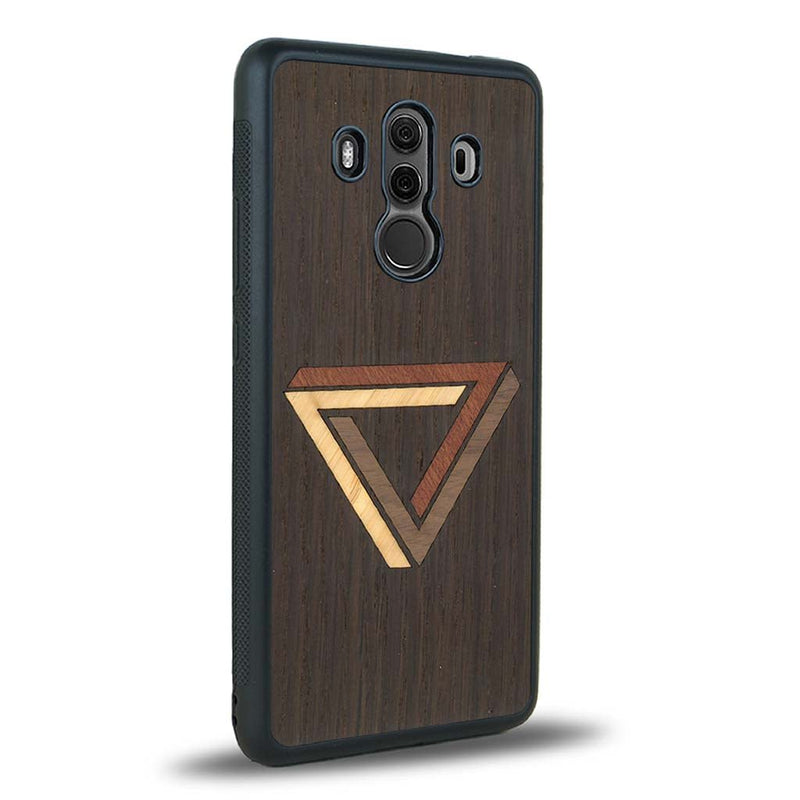 Coque Huawei Mate 10 Pro - Le Triangle - Coque en bois