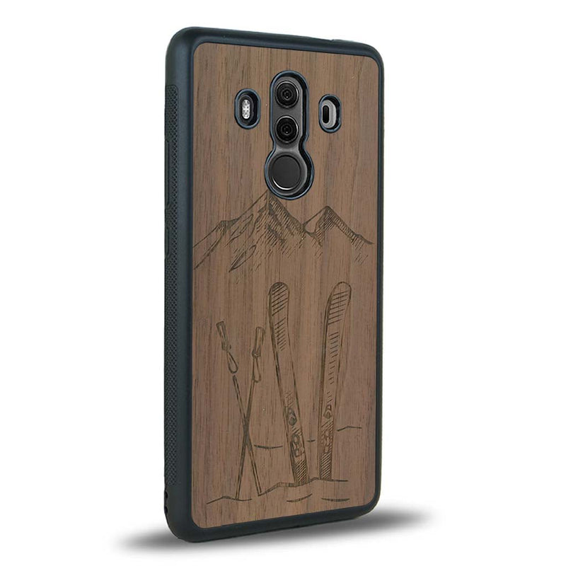 Coque Huawei Mate 10 Pro - Winter Holidays - Coque en bois