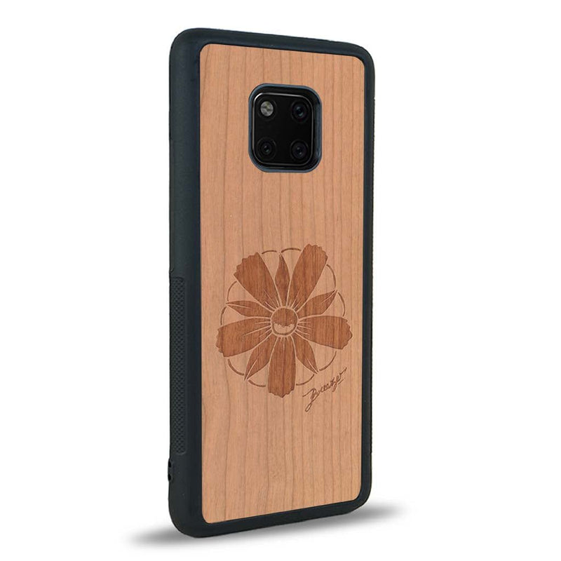 Coque Huawei Mate 20 Pro - La Fleur des Montagnes - Coque en bois