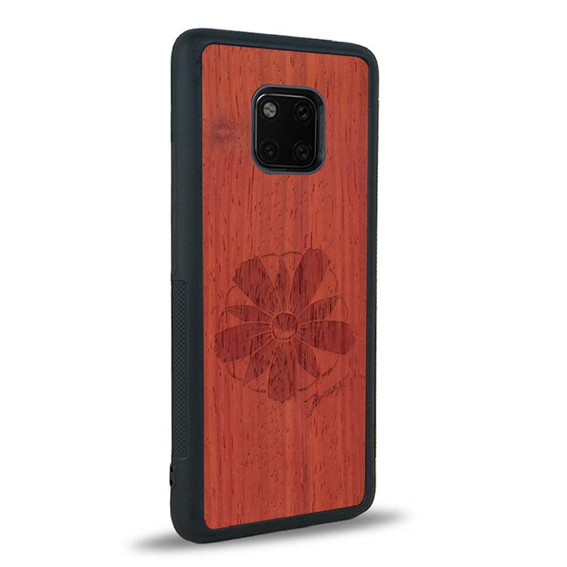 Coque Huawei Mate 20 Pro - La Fleur des Montagnes - Coque en bois