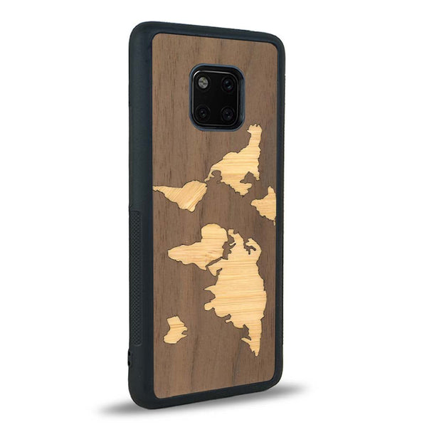 Coque Huawei Mate 20 Pro - La Mappemonde - Coque en bois