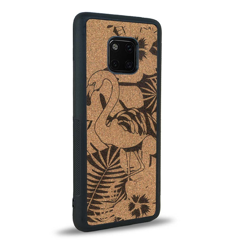 Coque Huawei Mate 20 Pro - Le Flamant Rose - Coque en bois