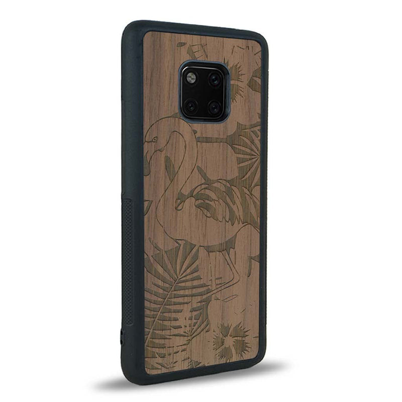 Coque Huawei Mate 20 Pro - Le Flamant Rose - Coque en bois