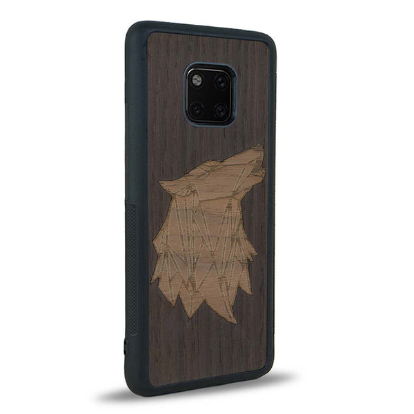 Coque Huawei Mate 20 Pro - Le Loup - Coque en bois