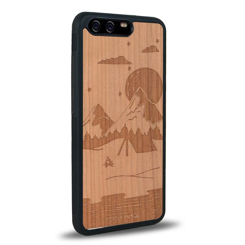 Coque Huawei P10 - Le Campsite - Coque en bois