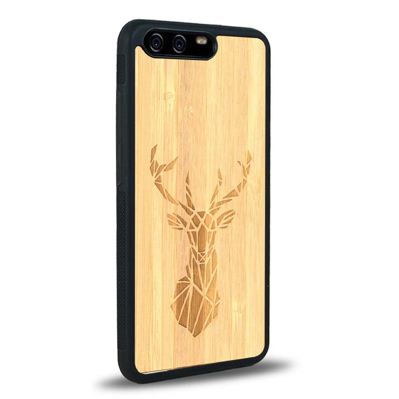 Coque Huawei P10 - Le Cerf - Coque en bois