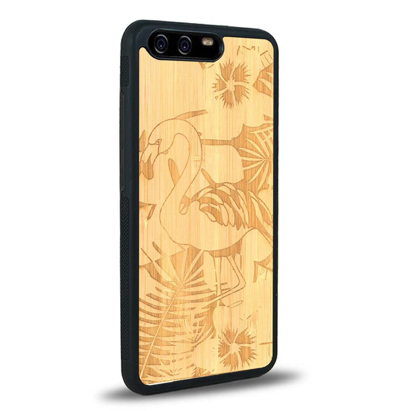 Coque Huawei P10 - Le Flamant Rose - Coque en bois
