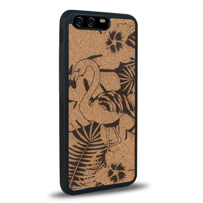 Coque Huawei P10 - Le Flamant Rose - Coque en bois