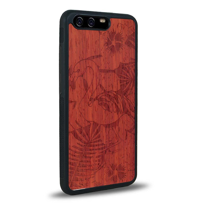 Coque Huawei P10 - Le Flamant Rose - Coque en bois