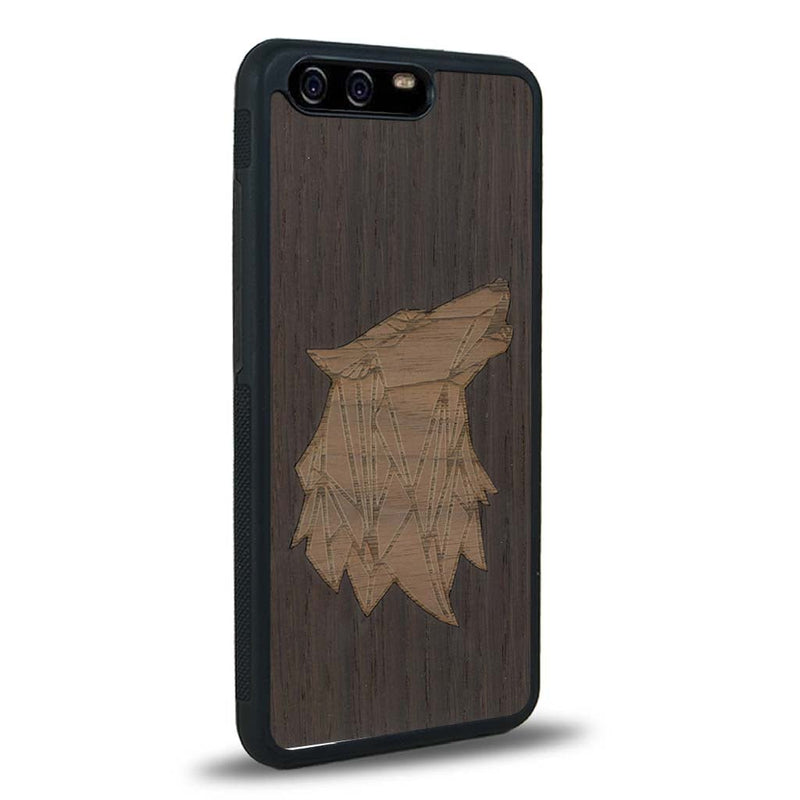 Coque Huawei P10 - Le Loup - Coque en bois