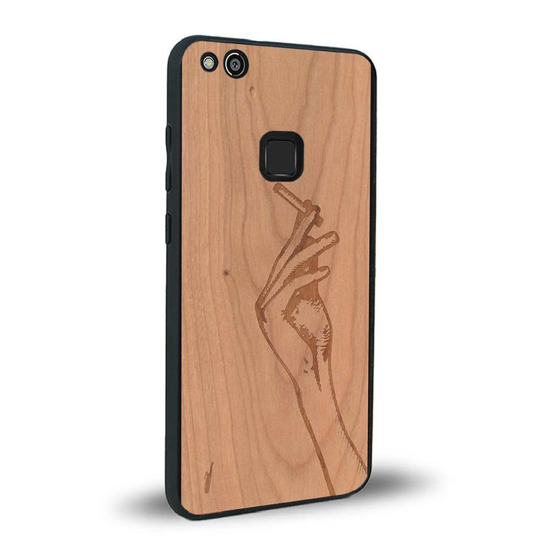 Coque Huawei P10 Lite - La Garçonne - Coque en bois