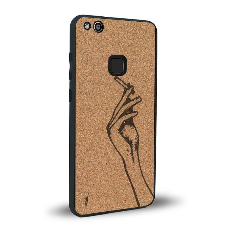 Coque Huawei P10 Lite - La Garçonne - Coque en bois