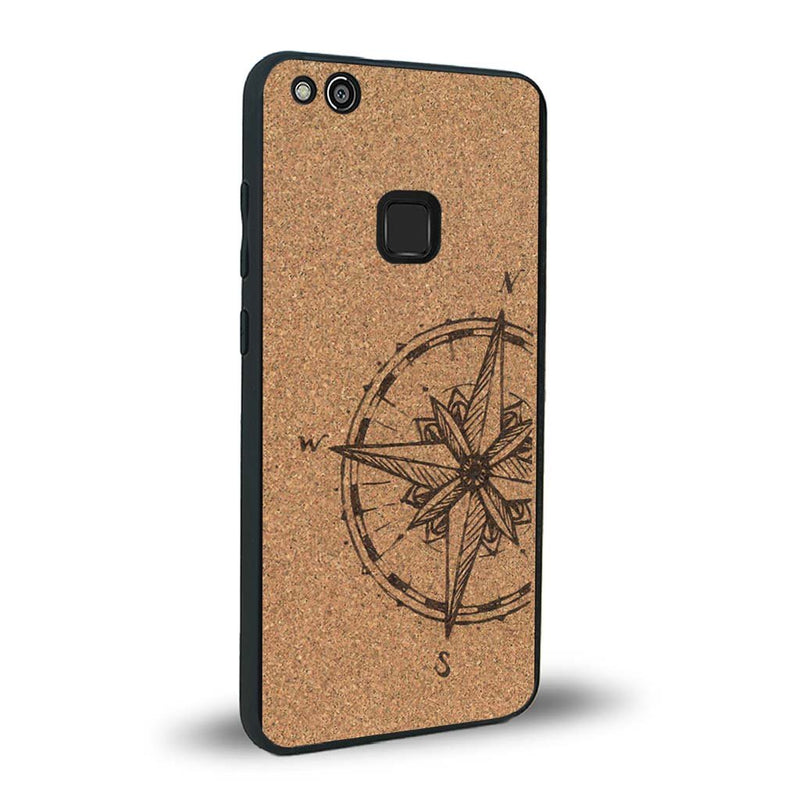 Coque Huawei P10 Lite - La Rose des Vents - Coque en bois