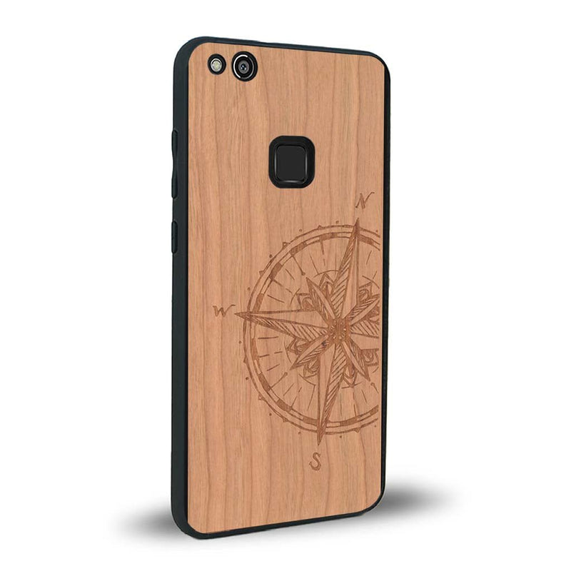 Coque Huawei P10 Lite - La Rose des Vents - Coque en bois