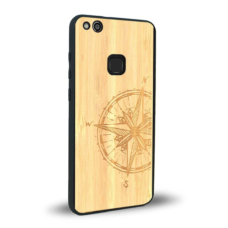 Coque Huawei P10 Lite - La Rose des Vents - Coque en bois