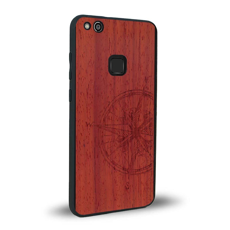 Coque Huawei P10 Lite - La Rose des Vents - Coque en bois