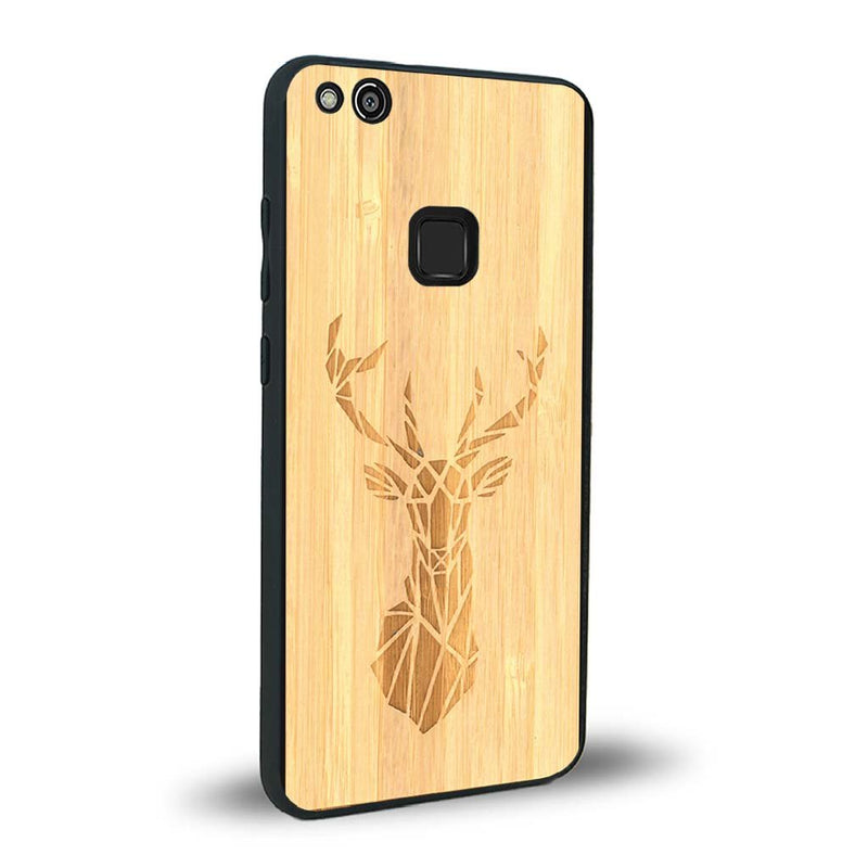 Coque Huawei P10 Lite - Le Cerf - Coque en bois
