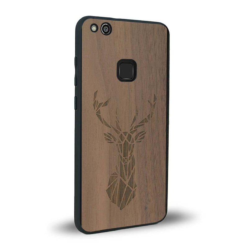 Coque Huawei P10 Lite - Le Cerf - Coque en bois