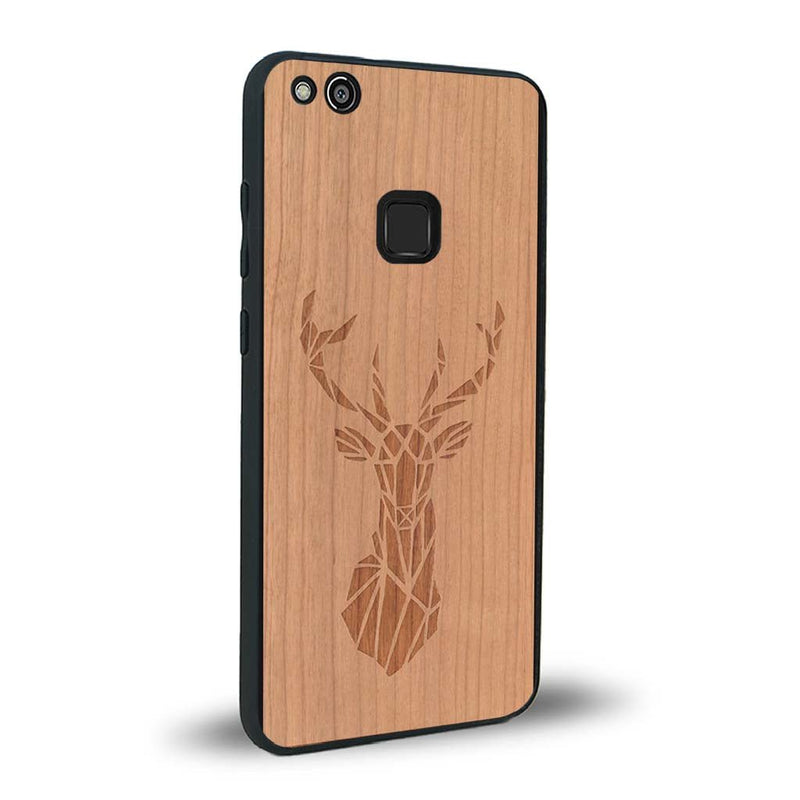 Coque Huawei P10 Lite - Le Cerf - Coque en bois