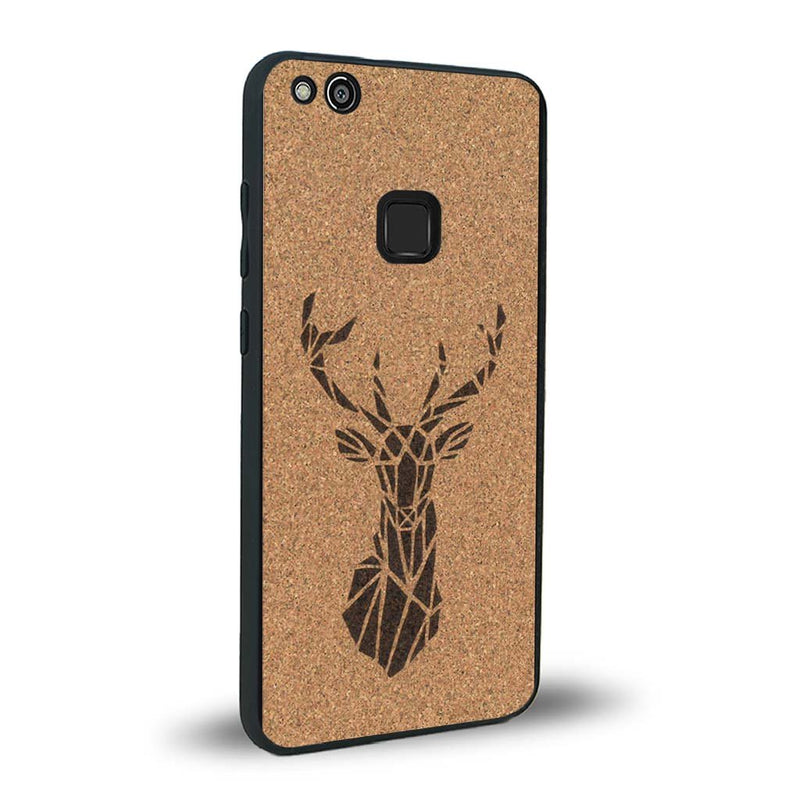 Coque Huawei P10 Lite - Le Cerf - Coque en bois