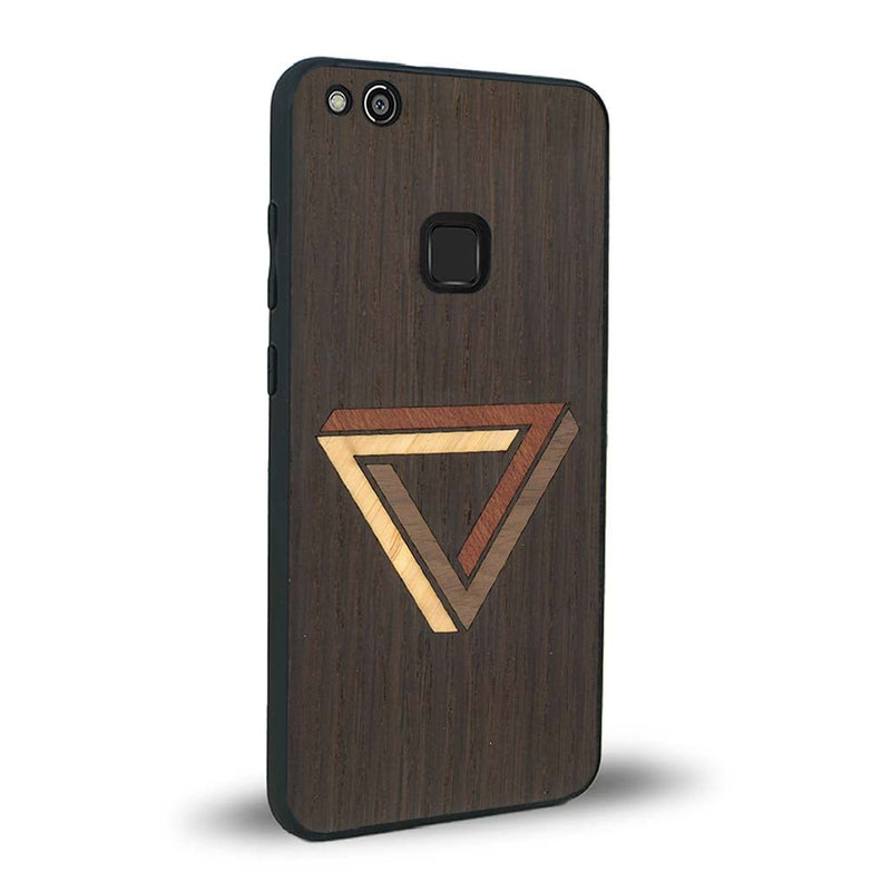 Coque Huawei P10 Lite - Le Triangle - Coque en bois
