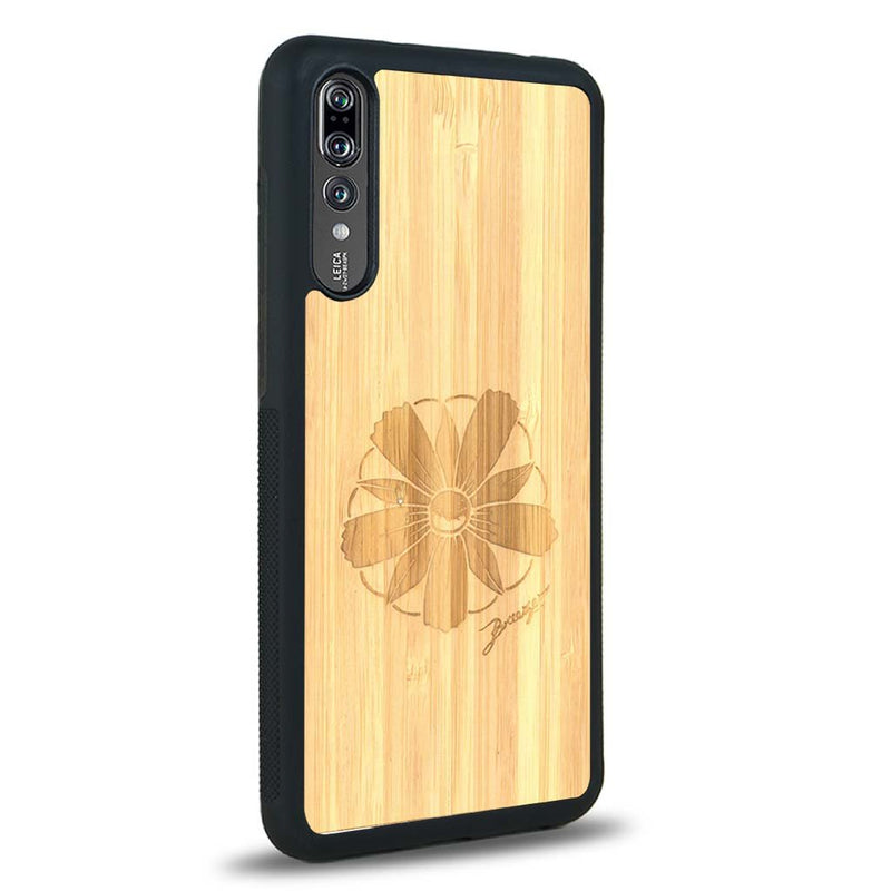 Coque Huawei P20 - La Fleur des Montagnes - Coque en bois