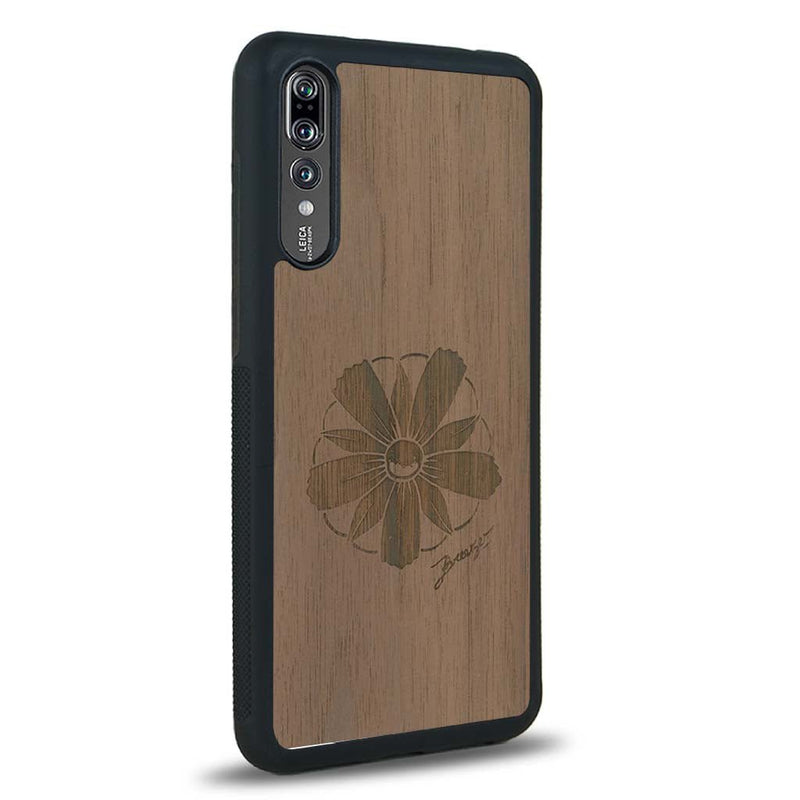 Coque Huawei P20 - La Fleur des Montagnes - Coque en bois