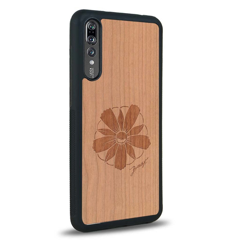 Coque Huawei P20 - La Fleur des Montagnes - Coque en bois