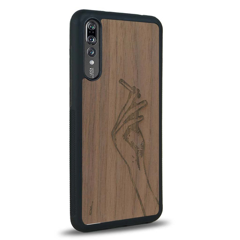 Coque Huawei P20 - La Garçonne - Coque en bois