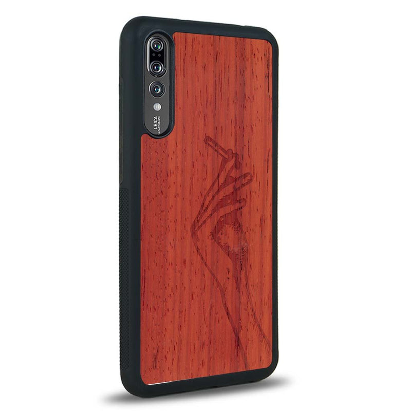 Coque Huawei P20 - La Garçonne - Coque en bois