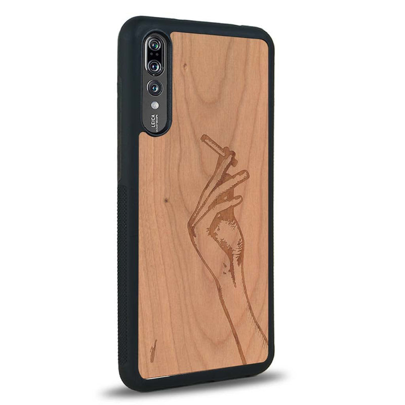 Coque Huawei P20 - La Garçonne - Coque en bois