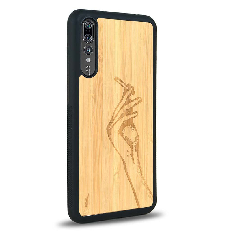 Coque Huawei P20 - La Garçonne - Coque en bois