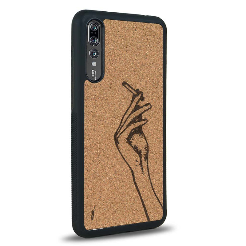 Coque Huawei P20 - La Garçonne - Coque en bois