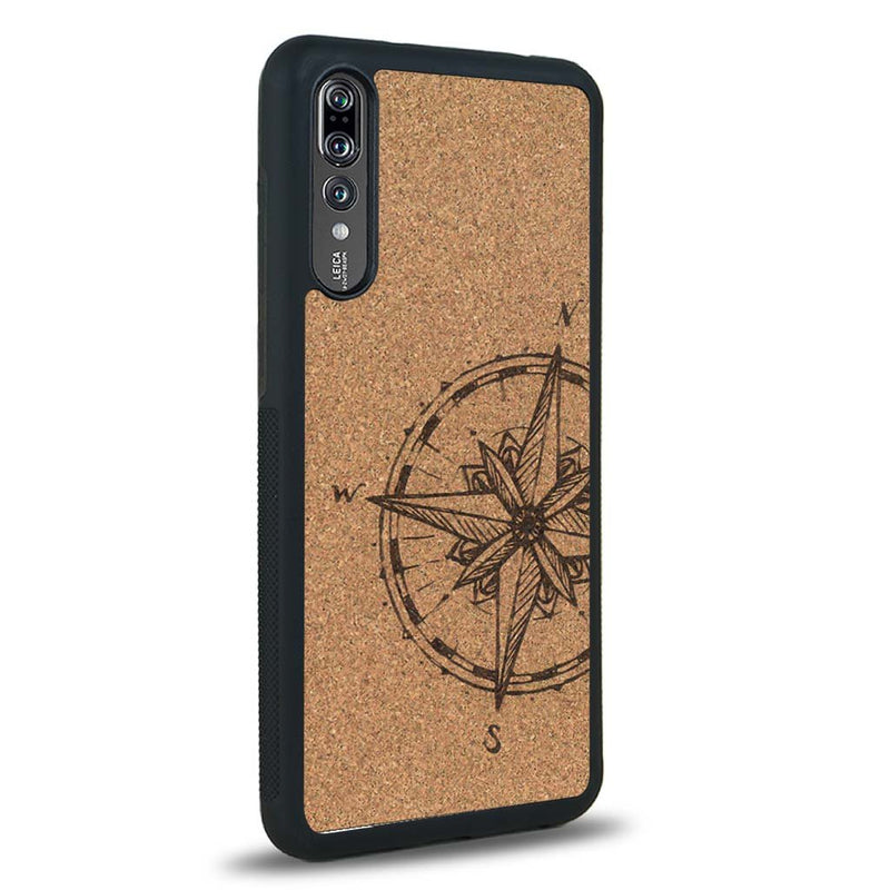 Coque Huawei P20 - La Rose des Vents - Coque en bois