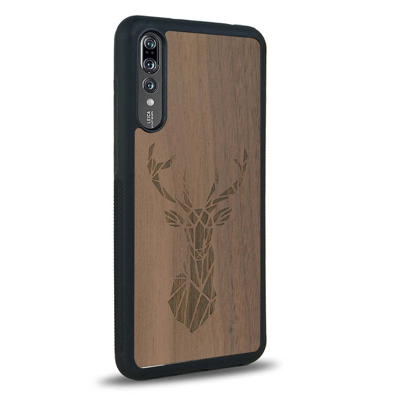 Coque Huawei P20 - Le Cerf - Coque en bois