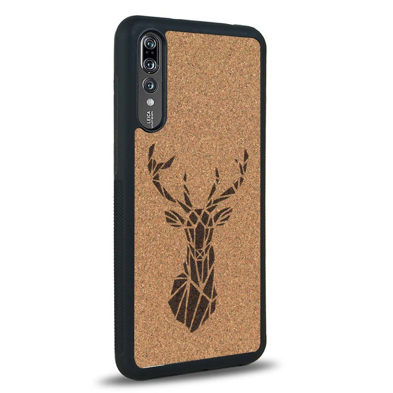 Coque Huawei P20 - Le Cerf - Coque en bois