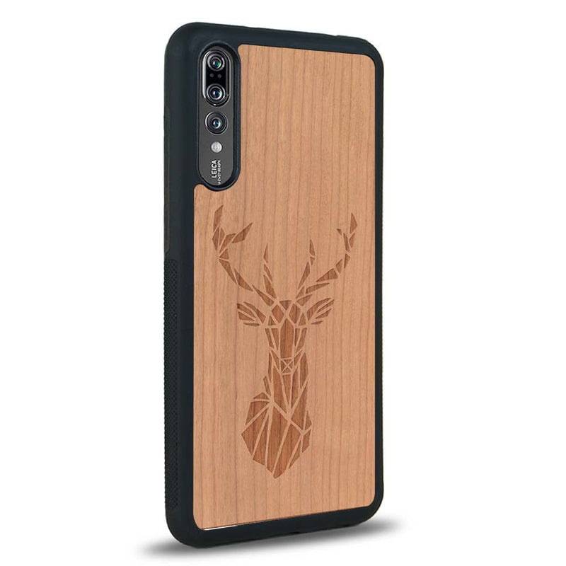 Coque Huawei P20 - Le Cerf - Coque en bois