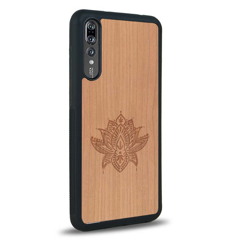 Coque Huawei P20 - Le Lotus - Coque en bois