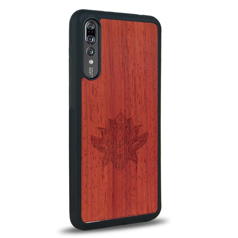 Coque Huawei P20 - Le Lotus - Coque en bois