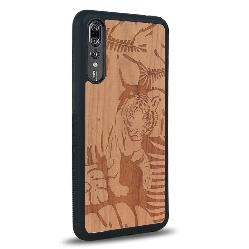 Coque Huawei P20 - Le Tigre - Coque en bois