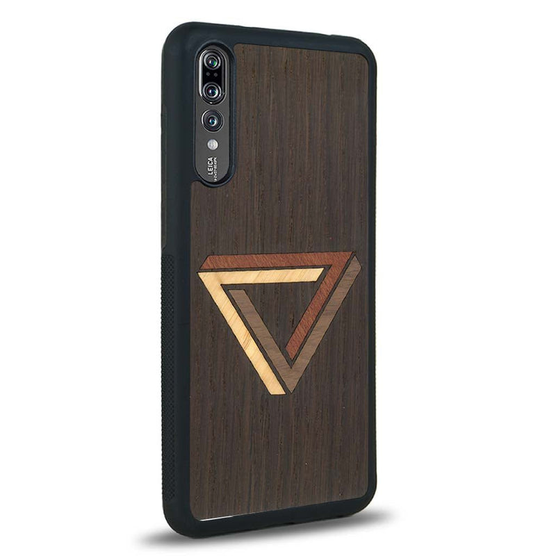 Coque Huawei P20 - Le Triangle - Coque en bois