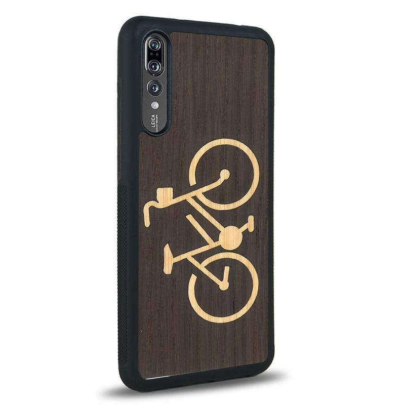 Coque Huawei P20 - Le Vélo - Coque en bois